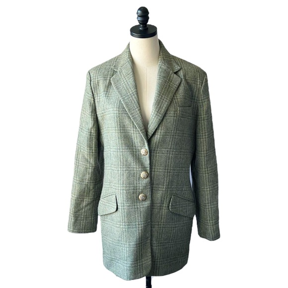 Lauren Ralph Lauren Glen Plaid Equestrian Blazer